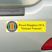 Dochter van een Vietnam Vet-Bumpersticker Bumpersticker (Op auto)