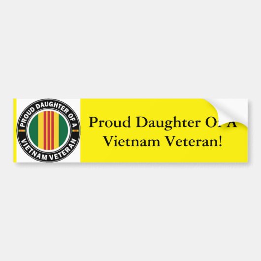Dochter van een Vietnam Vet-Bumpersticker Bumpersticker (Voorkant)
