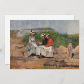 Dochter van een visser | Winslow Homer (Voorkant / Achterkant)