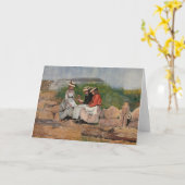 Dochter van een visser | Winslow Homer Kaart (Gele Bloem)