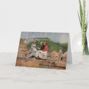 Dochter van een visser   Winslow Homer Kaart