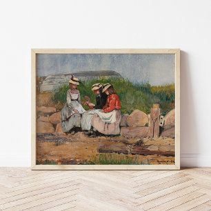 Dochter van een visser   Winslow Homer Poster
