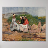 Dochter van een visser | Winslow Homer Poster (Voorkant)