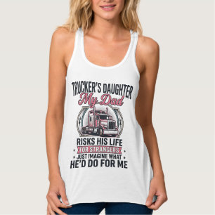 Dochter van een Vrachtwagenchauffeur Trotse Vracht Tanktop