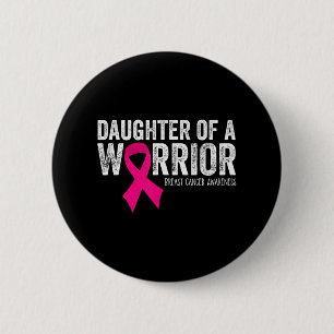Dochter van een Warrior Breast Cancer Awareness Ronde Button 5,7 Cm