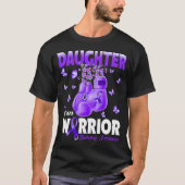 Dochter van een Warrior Epilepsy Awareness Boxing  T-shirt (Voorkant)