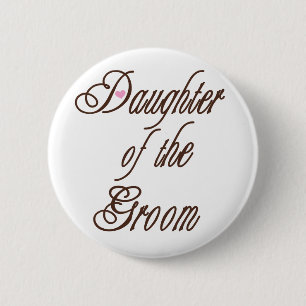 Dochter van Groom Classy Browns Ronde Button 5,7 Cm