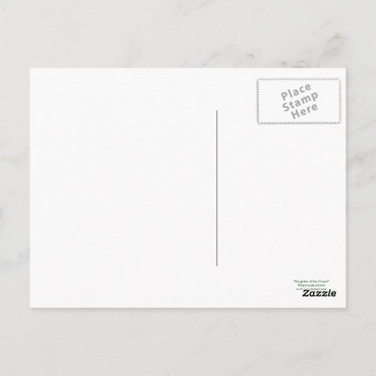 Dochter van het briefkaart van zeemeermin (Achterkant)