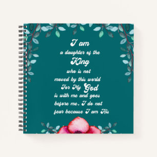 Dochter van het Christelijke Inspirerend van de ko Notitieboek