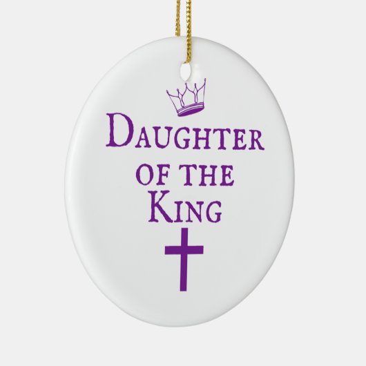 Dochter van het King-ontwerp Keramisch Ornament (Rechts)