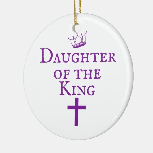 Dochter van het King-ontwerp Keramisch Ornament (Links)