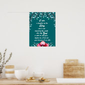 Dochter van het koning Christelijk Inspirerend Poster (Keuken)