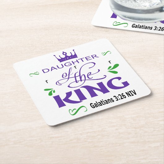 Dochter van het Onderzetter van het King Paper (Schuin)