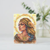 Dochter van het Sun Briefkaart Enchantress Golden (Staand voorkant)
