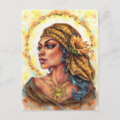 Dochter van het Sun Briefkaart Enchantress Golden (Voorkant)