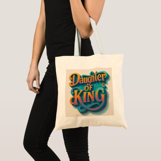 Dochter van King Jumbo Canvas tas – Ai design (Voorkant (product))