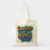Dochter van King Jumbo Canvas tas – Ai design (Voorkant)