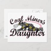 dochter van kolenmijnwerker briefkaart (Voorkant / Achterkant)