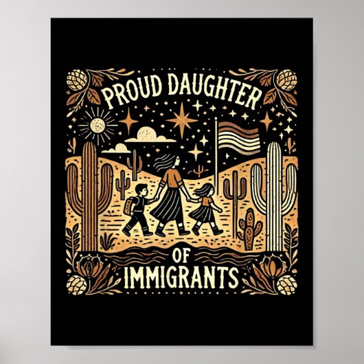 Dochter van Mexicaanse immigranten Poster (Voorkant)