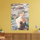 Dochter van Oceanus Canvas Afdruk (Insitu (Woonkamer))
