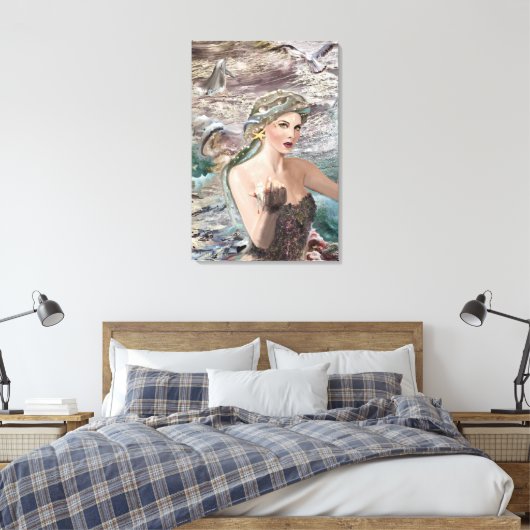 Dochter van Oceanus Canvas Afdruk (Insitu (Slaapkamer))