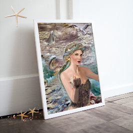 Dochter van Oceanus Canvas Afdruk