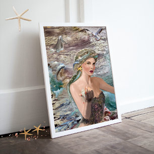 Dochter van Oceanus Canvas Afdruk