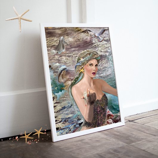 Dochter van Oceanus Canvas Afdruk