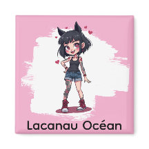 Dochter van tatoeages in cartoonstijl