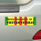 Dochter van Vietnam Bumpersticker (Op auto)