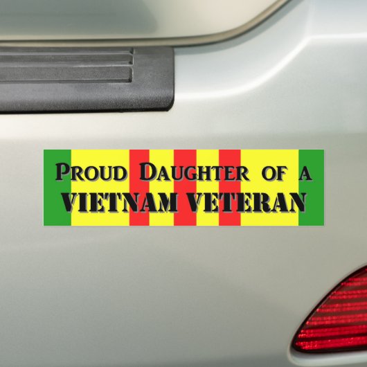 Dochter van Vietnam Bumpersticker (Op auto)