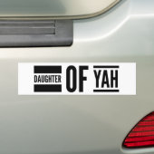 Dochter van Yah Hebrew Roots Messianic Bumpersticker (Op auto)