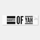 Dochter van Yah Hebrew Roots Messianic Bumpersticker (Voorkant)