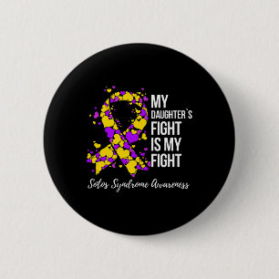 Dochter vecht, ik vecht Sotos-syndroom Ronde Button 5,7 Cm