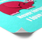 Dochter, vergeet nooit dat ik van je hou! poster (Hoek)