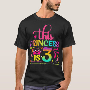 Dochter Verjaardag 3 Jaar Oud Meisje 3e Dag Grappi T-shirt