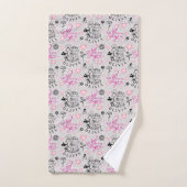 Dochter Verjaardag Calligrafie Aangepaste Naam Mod Bad Handdoek (Handdoek)