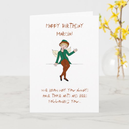 Dochter Verjaardag Kaart (Gele Bloem)