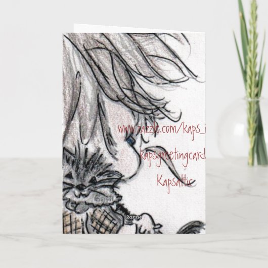 Dochter Verjaardag Kaart (Achterkant)