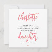 Dochter Verjaardag Kaart Gedicht (Voorkant)