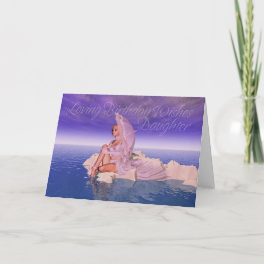 Dochter Verjaardag Kaart Liefdevolle Verjaardag We (Voorkant)