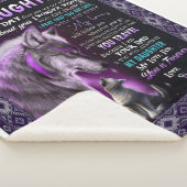 Dochter Verjaardagscadeau van papa voor dochter wa Sherpa Deken (3/4)