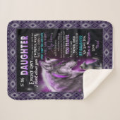 Dochter Verjaardagscadeau van papa voor dochter wa Sherpa Deken (Voorkant (horizontaal))