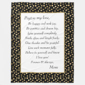 Dochter, wees blij fleece deken (Voorkant)