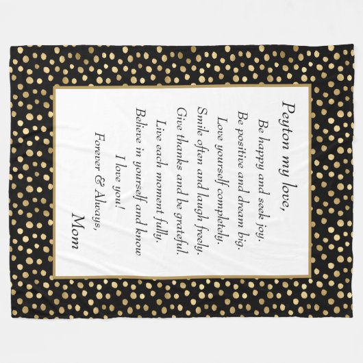 Dochter, wees blij fleece deken (Voorkant (Horizontaal))