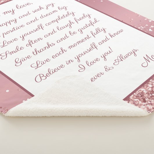 Dochter, wees blij sherpa deken (3/4)