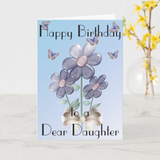 DOCHTER WENSKAART KAART (Gele Bloem)