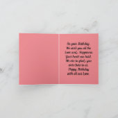 Dochter  Wenskaart op zaterdag Kaart (Binnen)