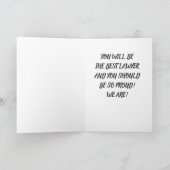 ***DOCHTER*** WORDT ADVOCAAT ZO TROTS KAART (Binnen)