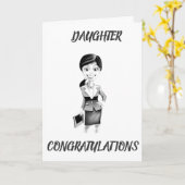 ***DOCHTER*** WORDT ADVOCAAT ZO TROTS KAART (Gele Bloem)